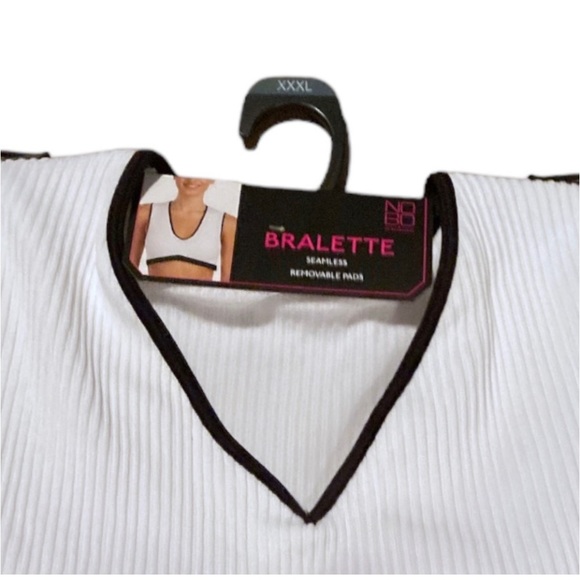 Juniors' Seamless Retro Plunge Bralette / Crop Size XXXL - Picture 5 of 9